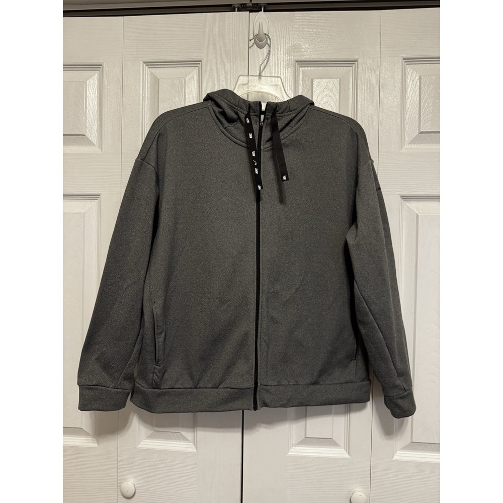 Nike‎ Dri-Fit Women's Loose Fit  Fleece Hoodie Jacket Grey Gorpcore Outdoors L